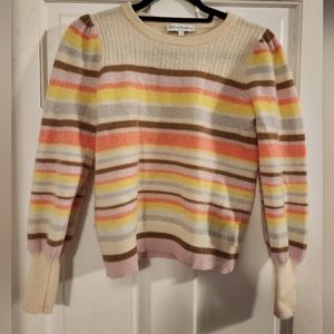 White+Warren multicolor cashmere sweater